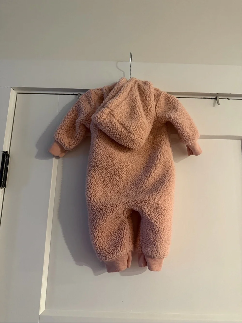 Carter's Pink Sherpa Zip-Up One-Piece Footie